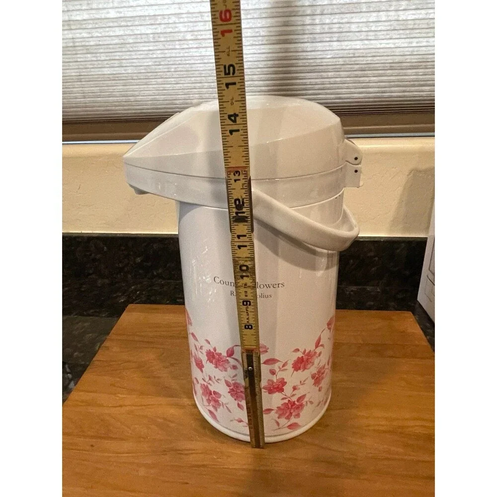 Peacock Country Flowers Airpot - 3.0L Thermal Dispenser